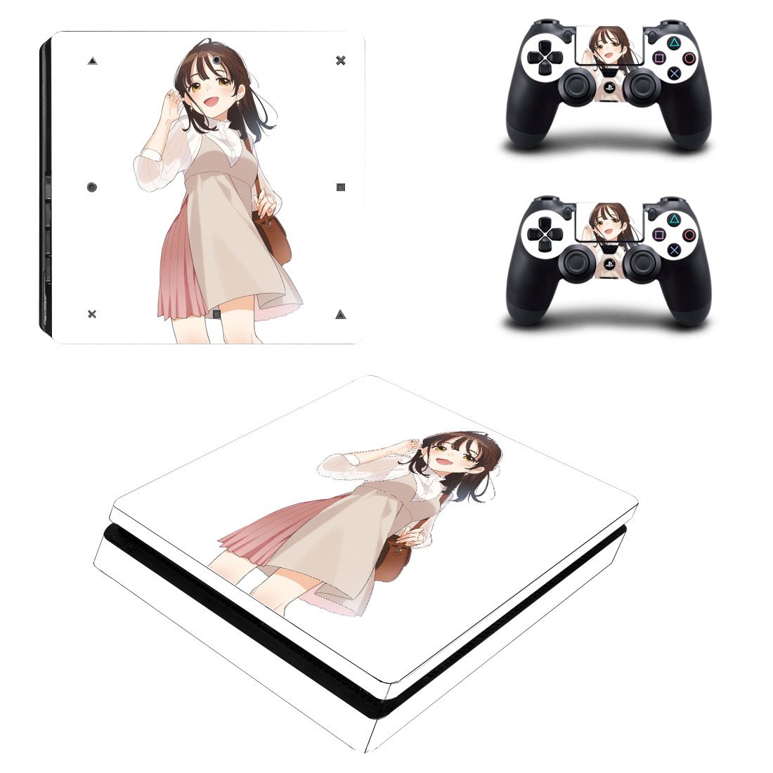 Sayu Ogiwara decal skin for PS4 Slim Console & Controllers