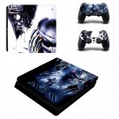 Aliens vs Predator decal skin for PS4 Slim Console & Controllers