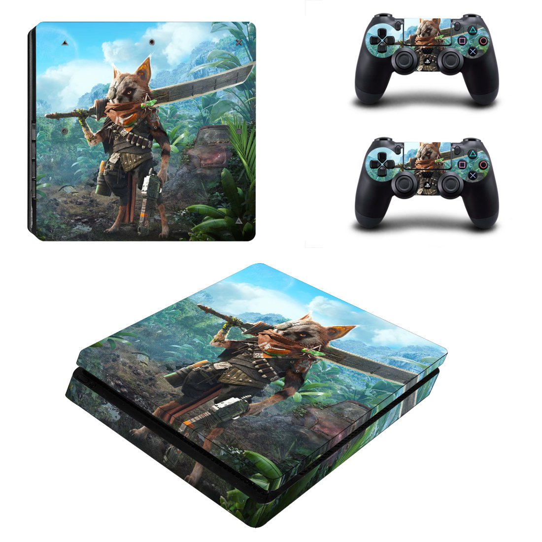 Biochemical variants decal skin for PS4 Slim Console & Controllers