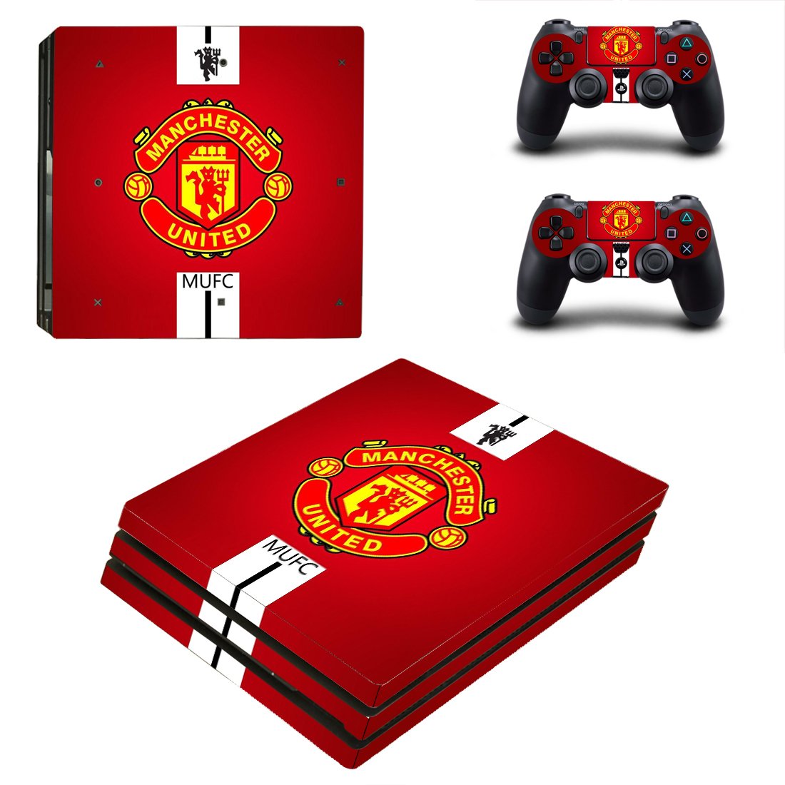 Manchester United decal skin for PS4 Pro Console & Controllers