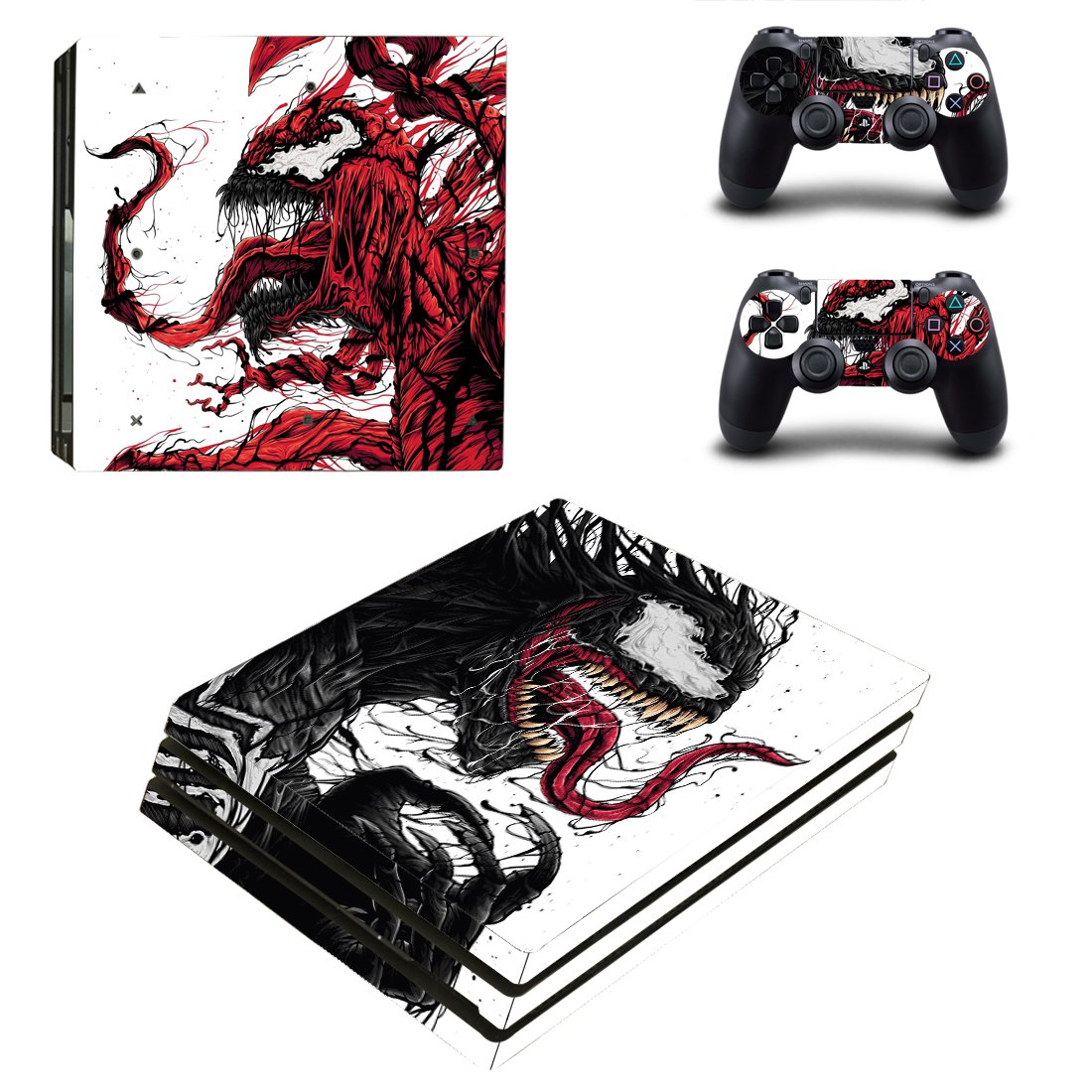Venom decal skin for PS4 Pro Console & Controllers