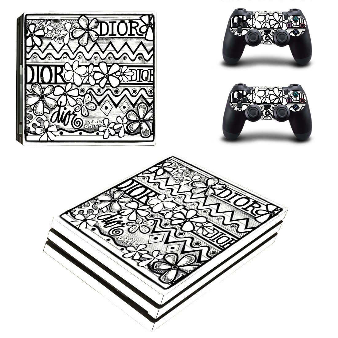 Graffiti decal skin for PS4 Pro Console & Controllers