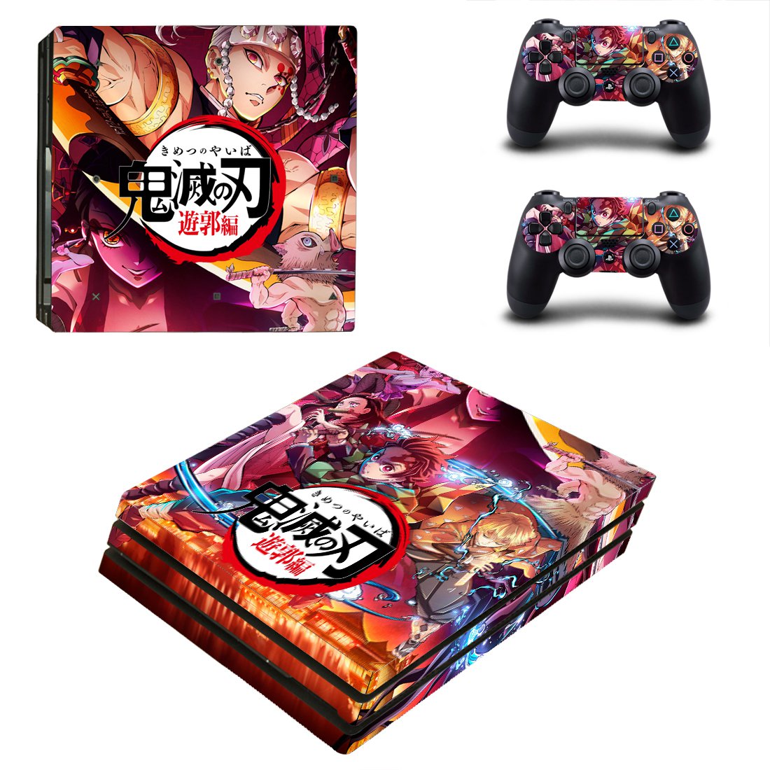 Demon Slayer decal skin for PS4 Pro Console & Controllers