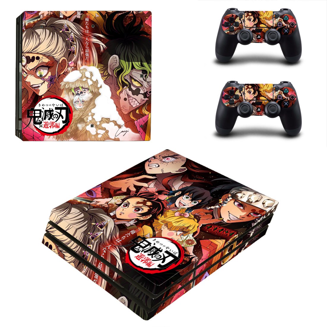 Demon Slayer decal skin for PS4 Pro Console & Controllers
