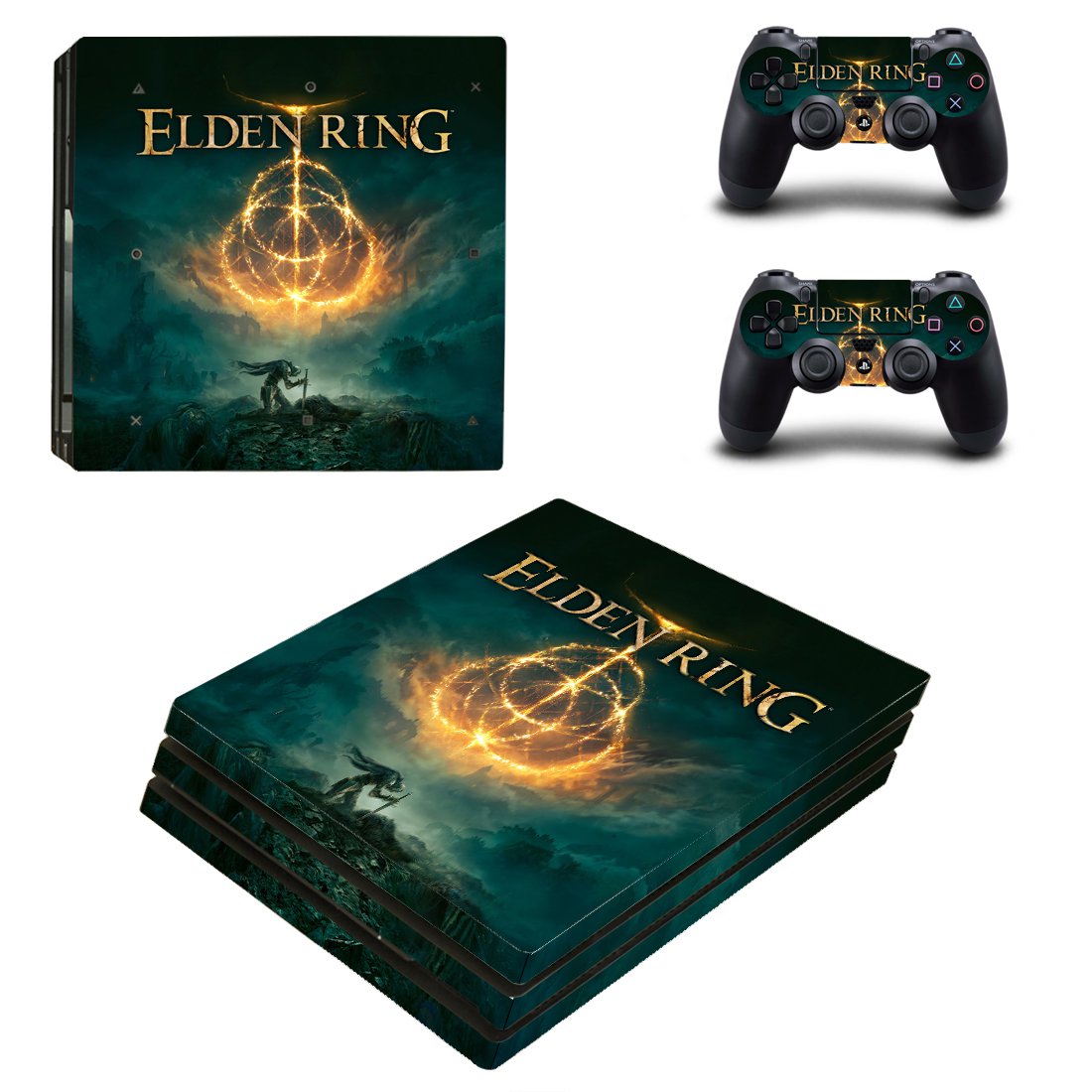 Elden Ring decal skin for PS4 Pro Console & Controllers