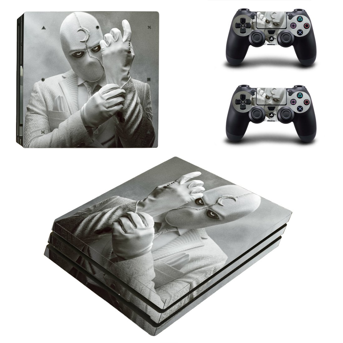 Moon Knight decal skin for PS4 Pro Console & Controllers