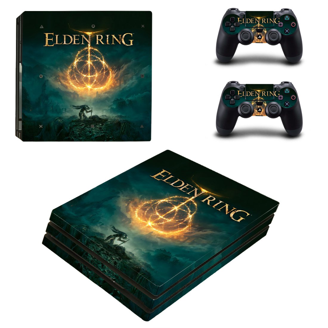 Elden Ring decal skin for PS4 Pro Console & Controllers