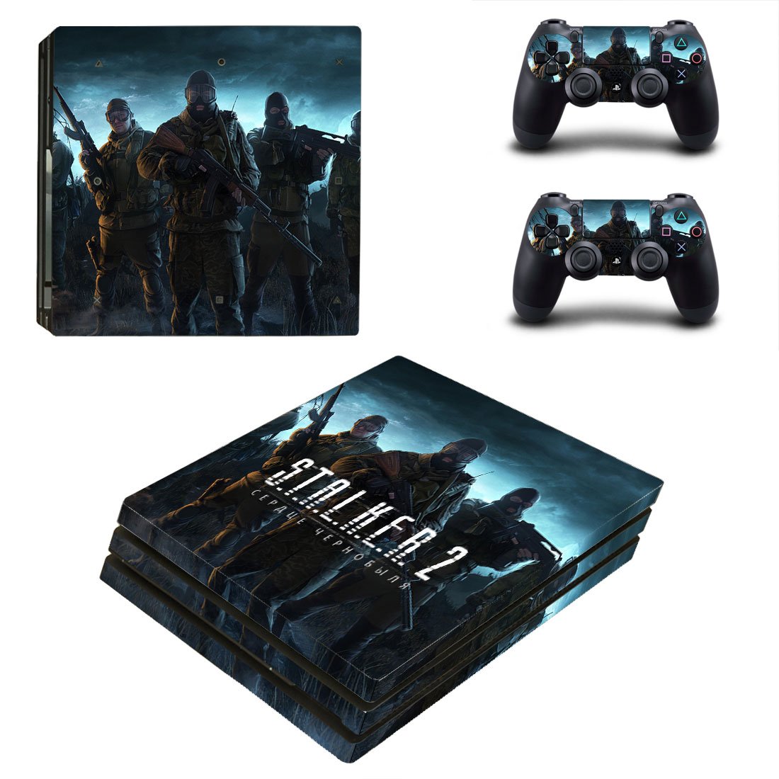 Stalker 2 decal skin for PS4 Pro Console & Controllers