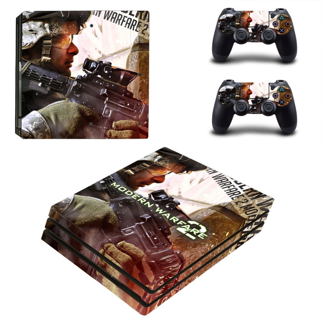 Modern Warfare 2 decal skin for PS4 Pro Console & Controllers