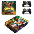 Crash Bandicoot decal skin for PS4 Pro Console & Controllers