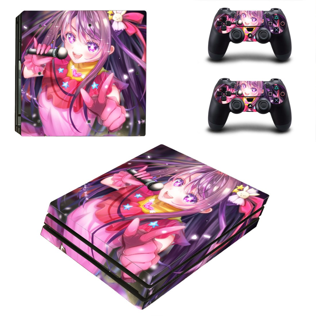 Anime decal skin for PS4 Pro Console & Controllers