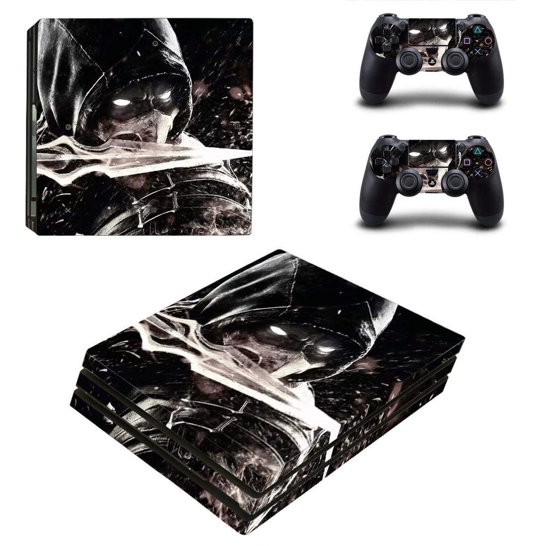 Mortal Kombat decal skin for PS4 Pro Console & Controllers