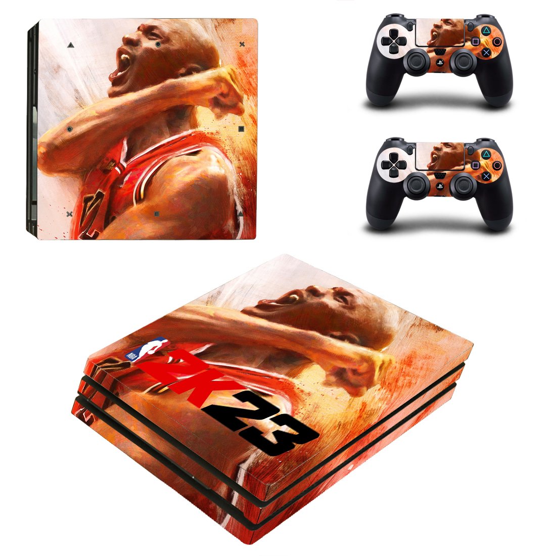 NBA2K23 decal skin for PS4 Pro Console & Controllers