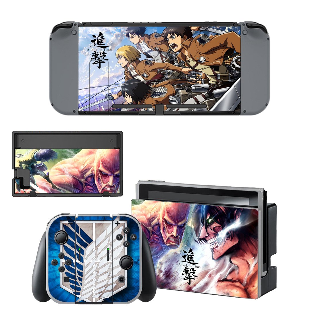 Attack on Titan decal skin for Nintendo Switch Console & Controllers