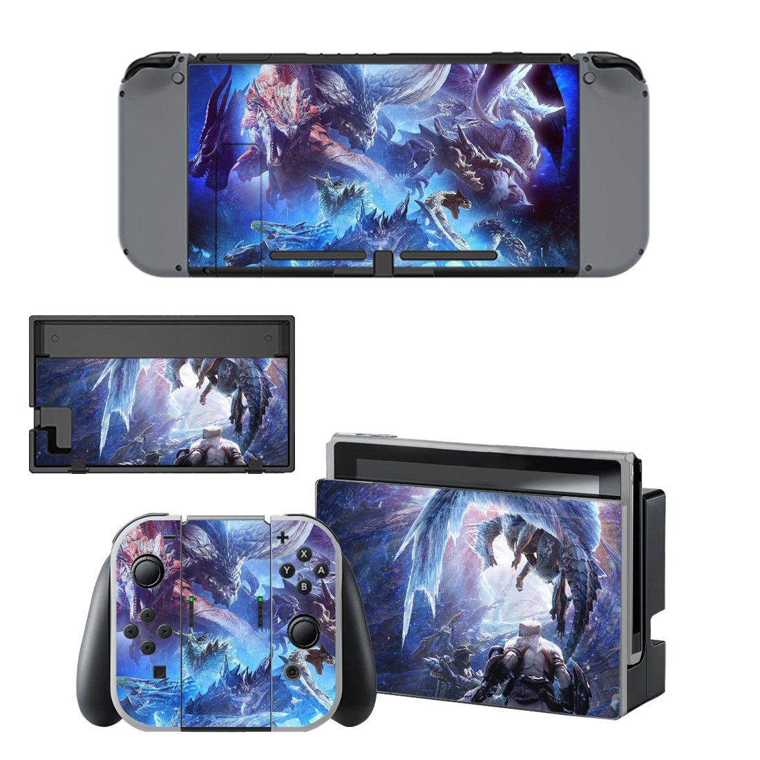 Monster Hunter decal skin for Nintendo Switch Console & Controllers