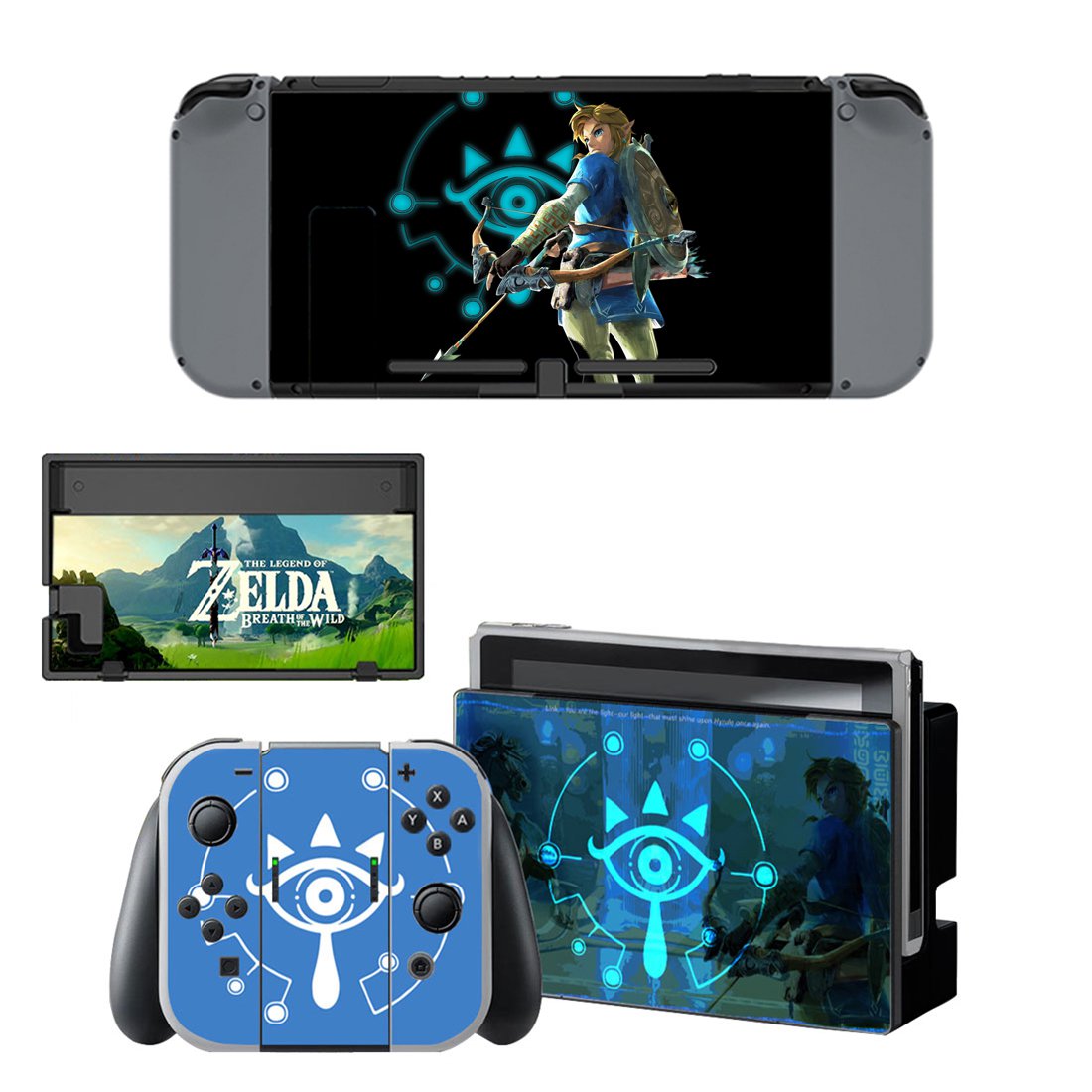 Zelda Breath of the Wild decal skin for Nintendo Switch Console