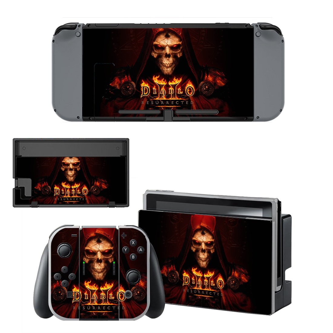Diablo 2 Resurrected decal skin for Nintendo Switch Console & Controllers