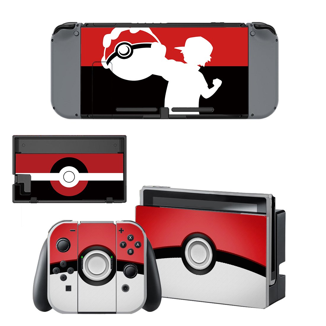 Pocket Monster decal skin for Nintendo Switch Console & Controllers