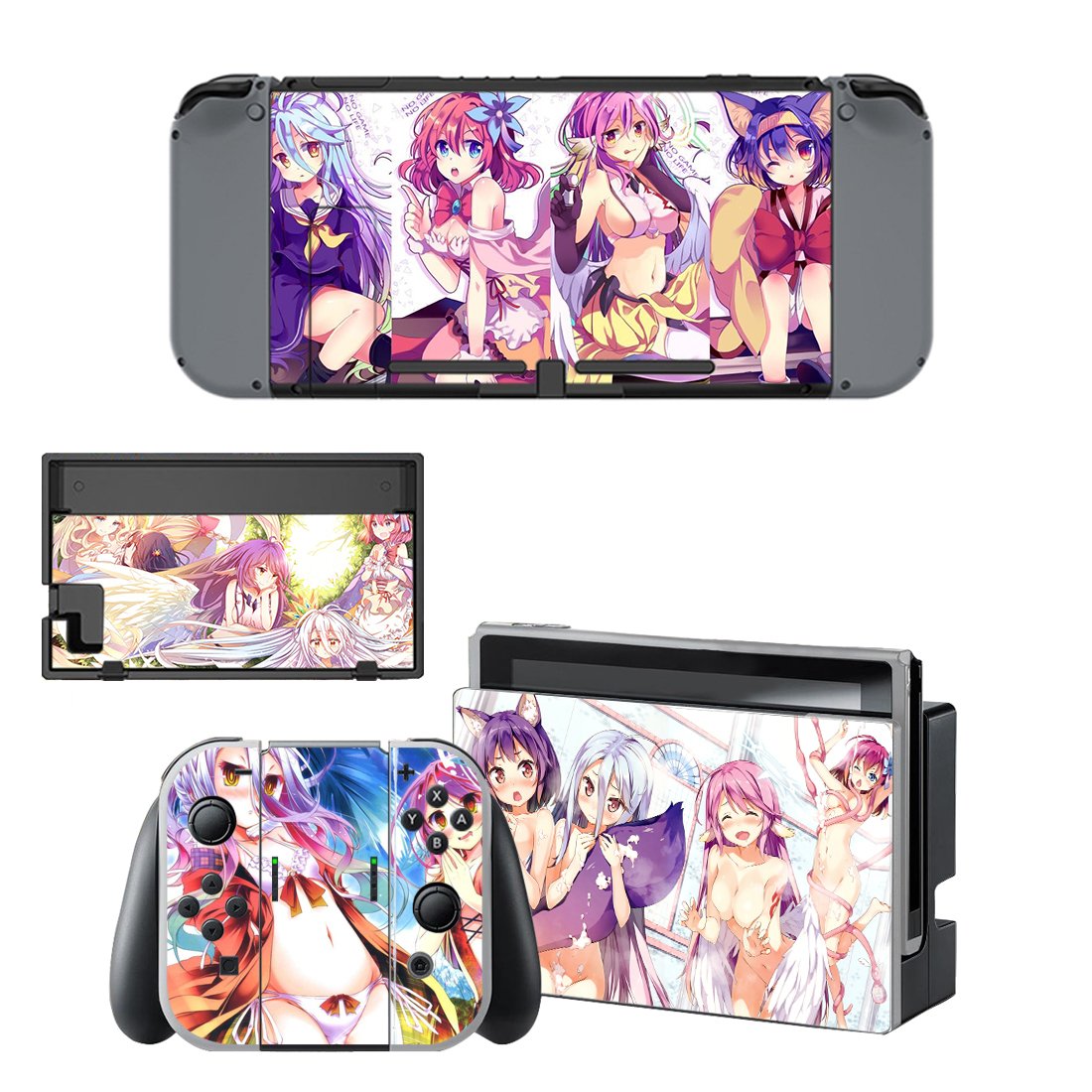 Anime decal skin for Nintendo Switch Console & Controllers