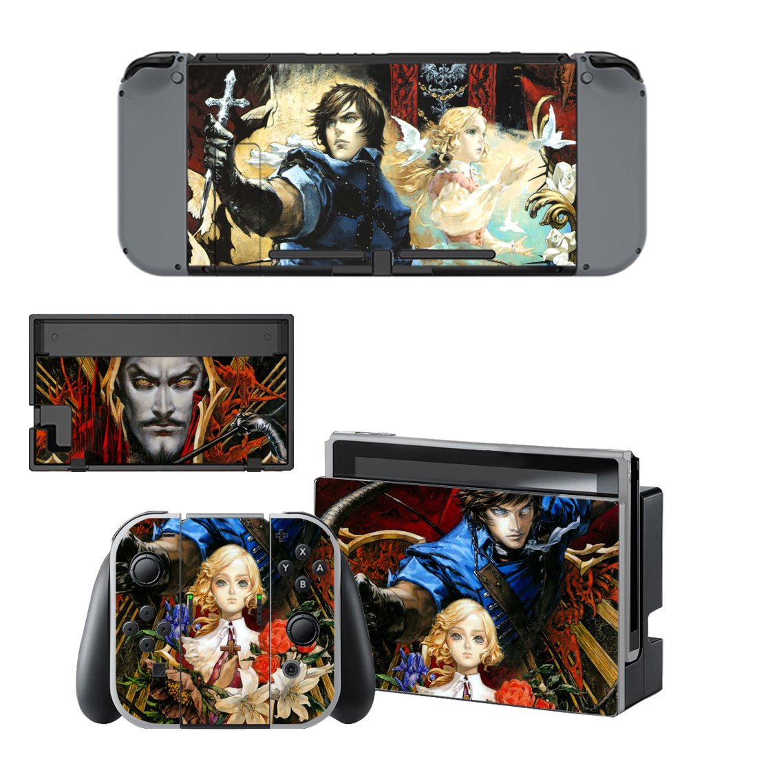 Castlevania Richter Belmont decal skin for Nintendo Switch Console & Controllers