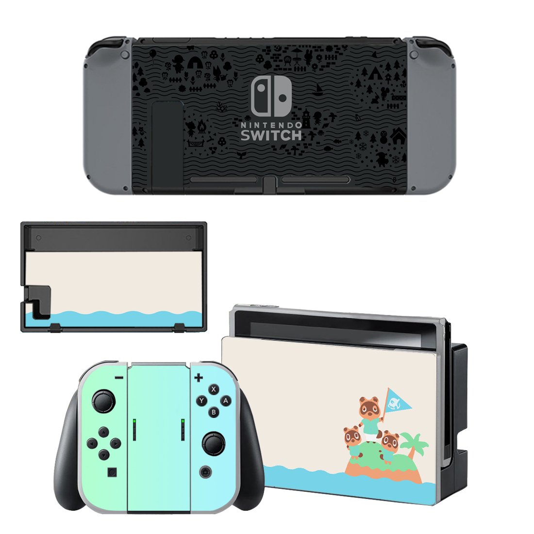 Classic Animal Crossing decal skin for Nintendo Switch Console & Controllers