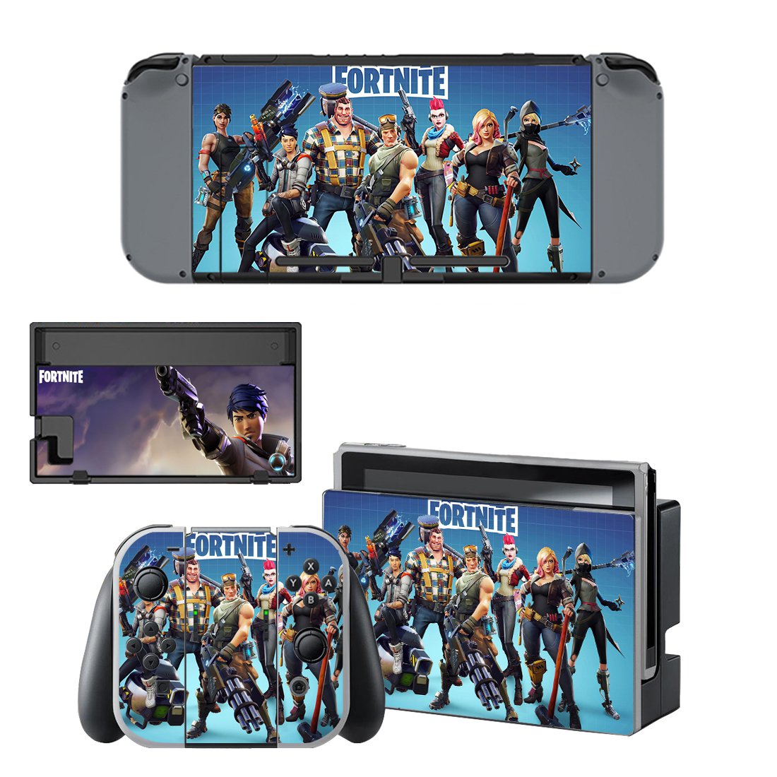 Fortnite decal skin for Nintendo Switch Console & Controllers