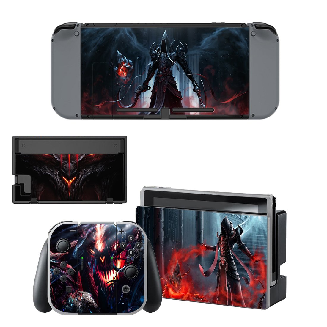 Diablo decal skin for Nintendo Switch Console & Controllers