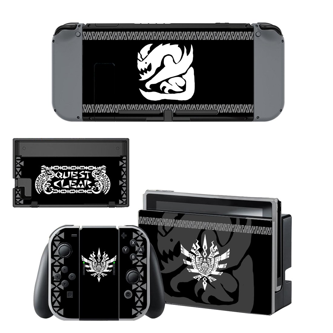 Monster Hunter decal skin for Nintendo Switch Console & Controllers