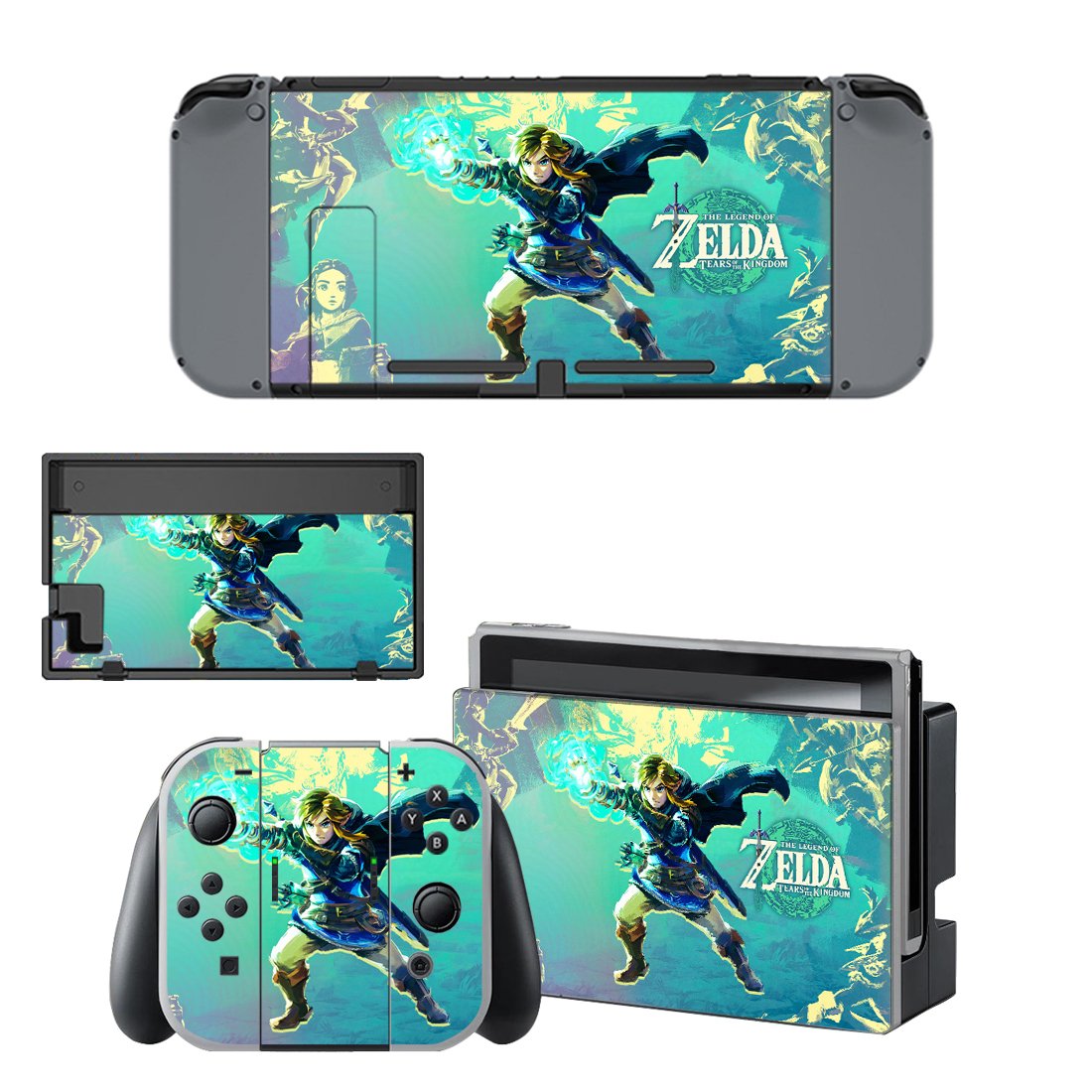 Zelda Tears of the Kingdom decal skin for Nintendo Switch Console ...