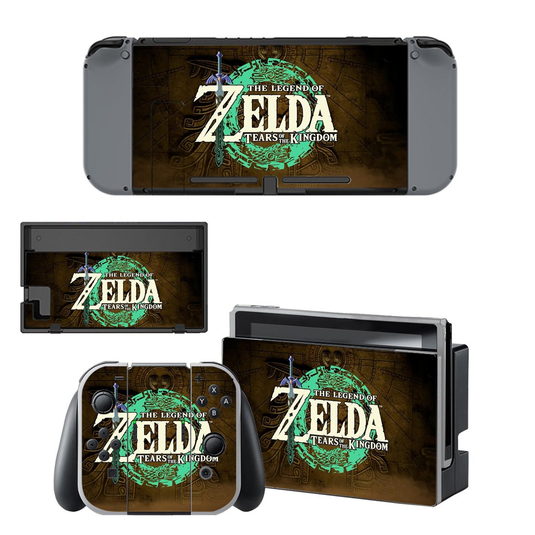 Zelda Tears of the Kingdom decal skin for Nintendo Switch Console & Controllers