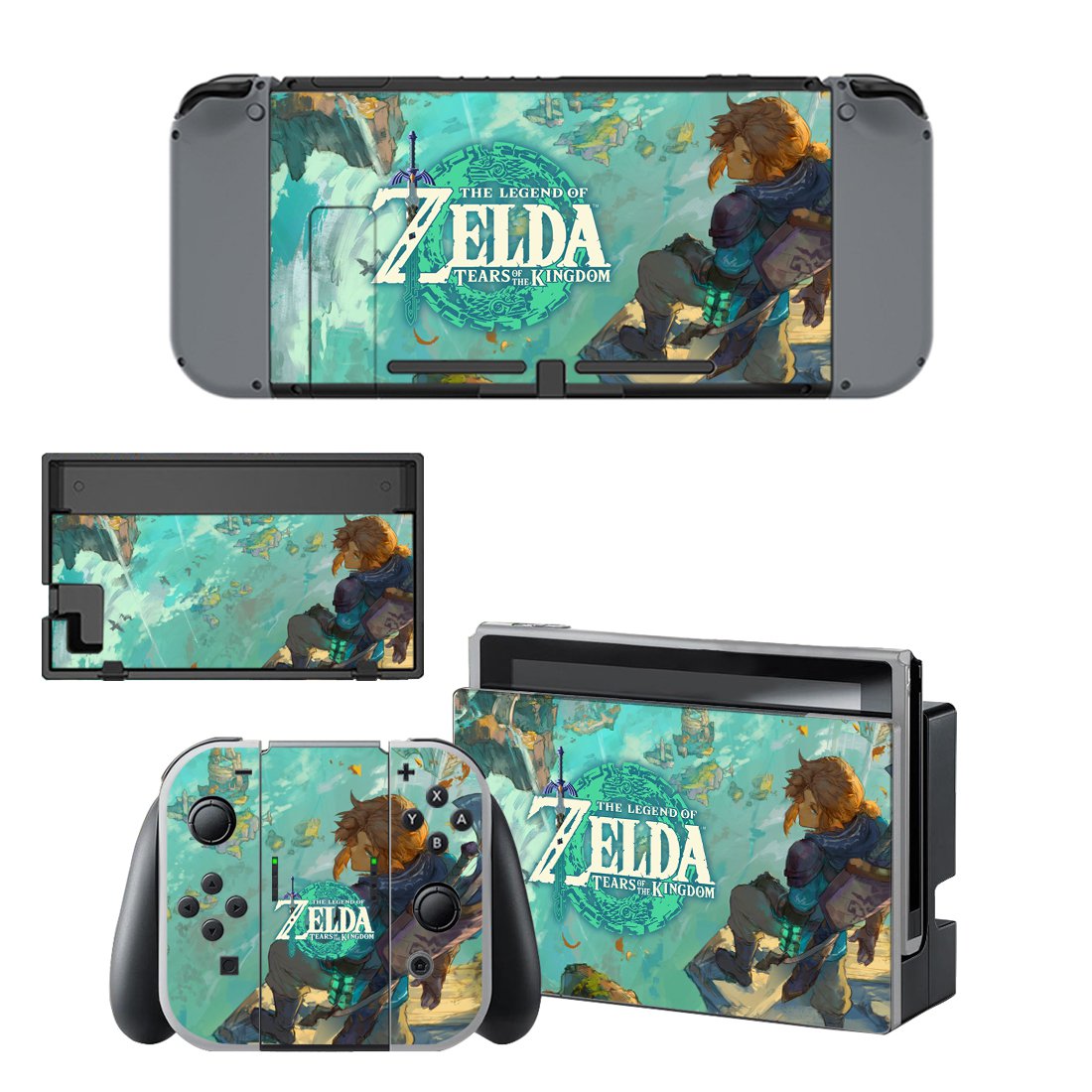 Zelda Tears of the Kingdom decal skin for Nintendo Switch Console ...