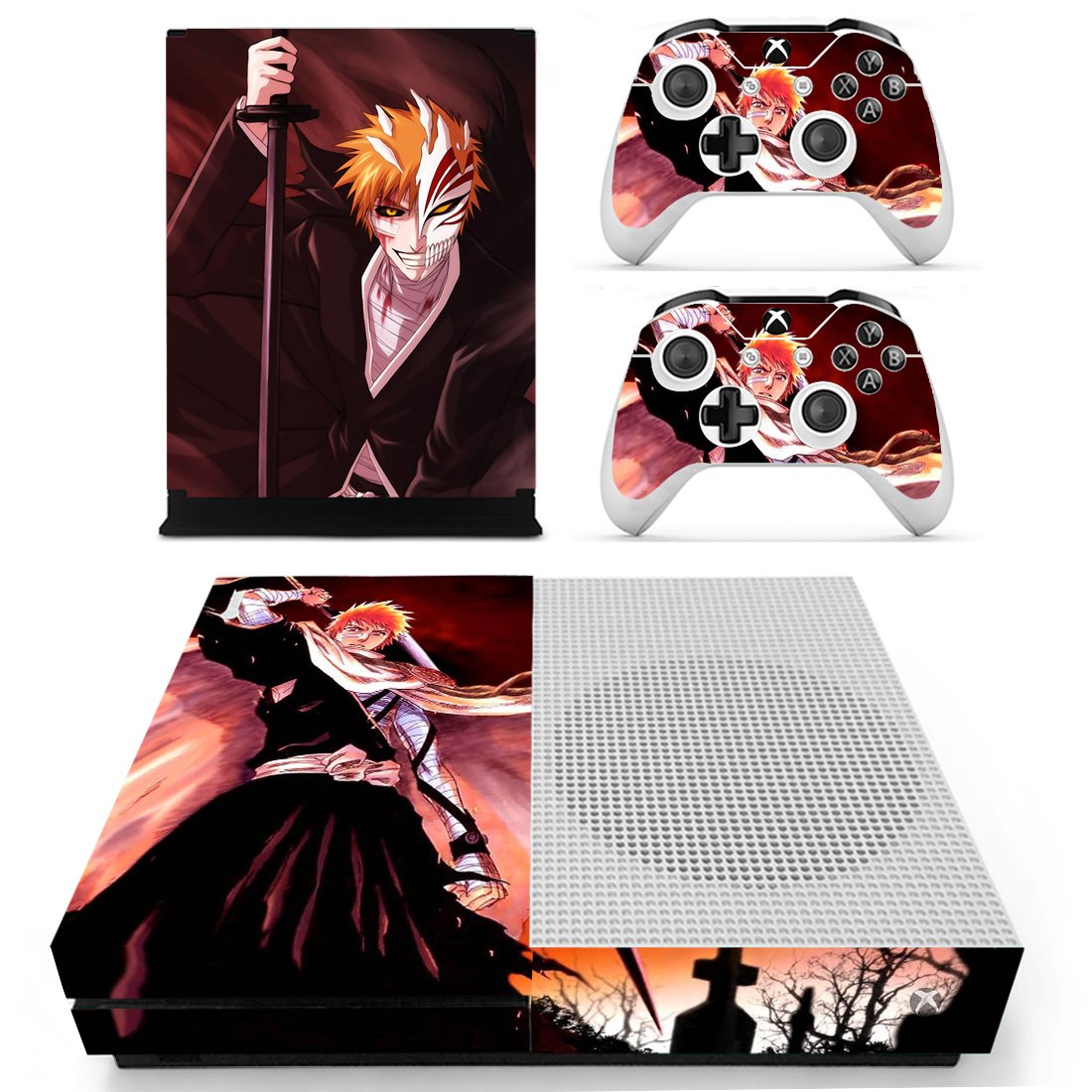Naruto decal skin for Xbox one S Console & Controllers