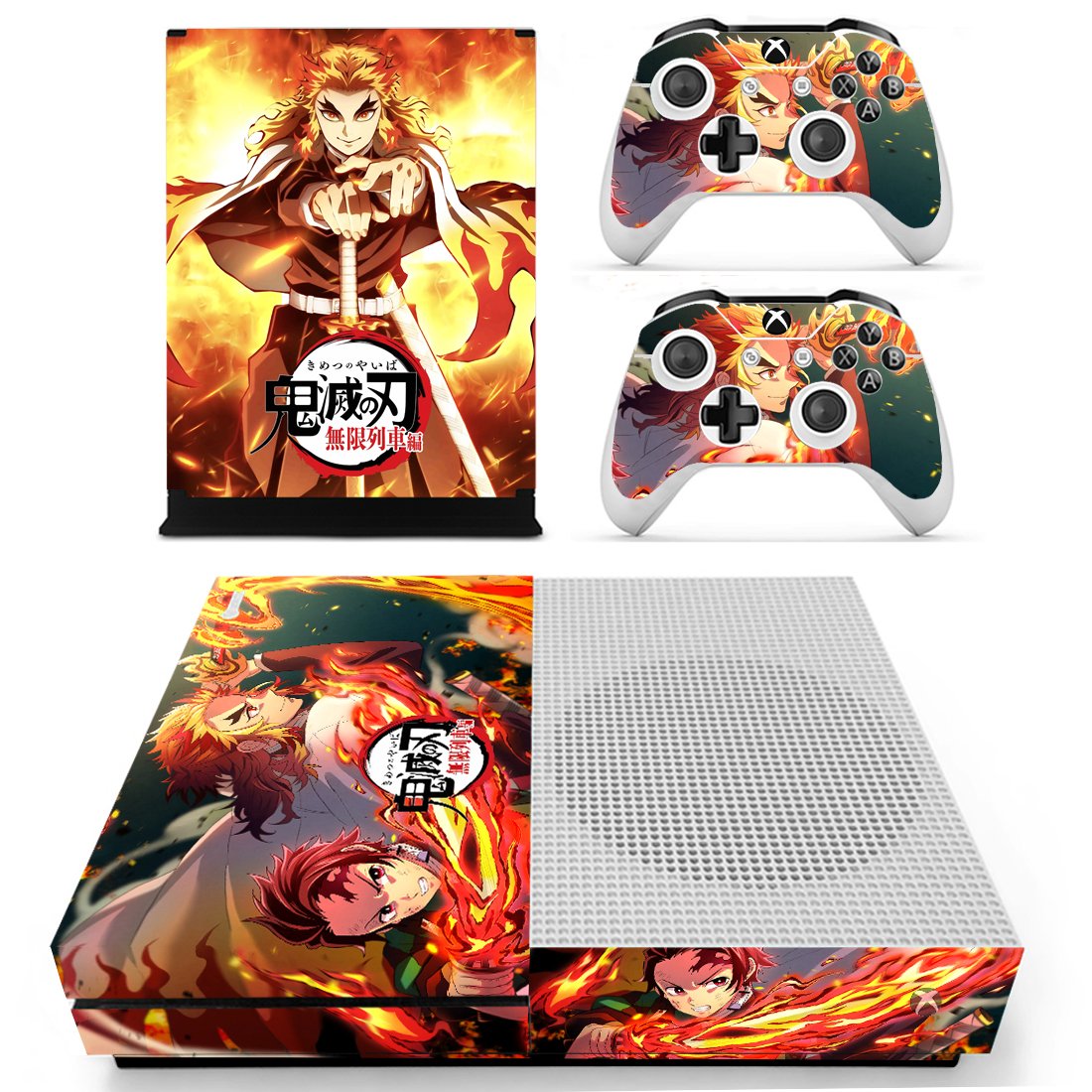 Demon Slayer decal skin for Xbox one S Console & Controllers