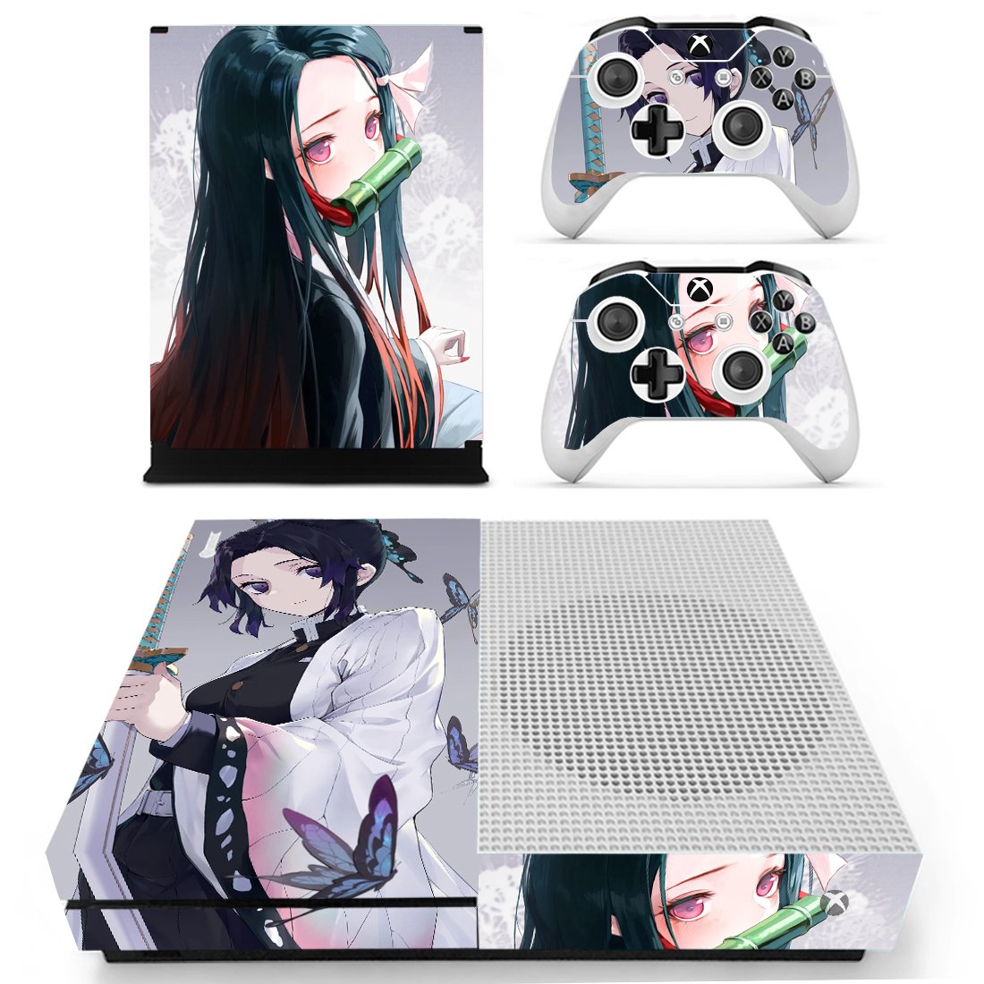 Demon Slayer decal skin for Xbox one S Console & Controllers