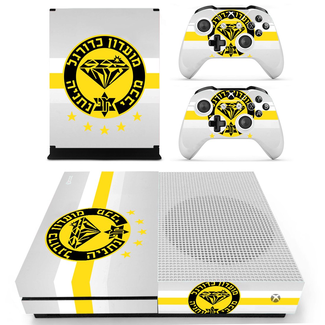 Maccabi Netanya FC decal skin for Xbox one S Console & Controllers