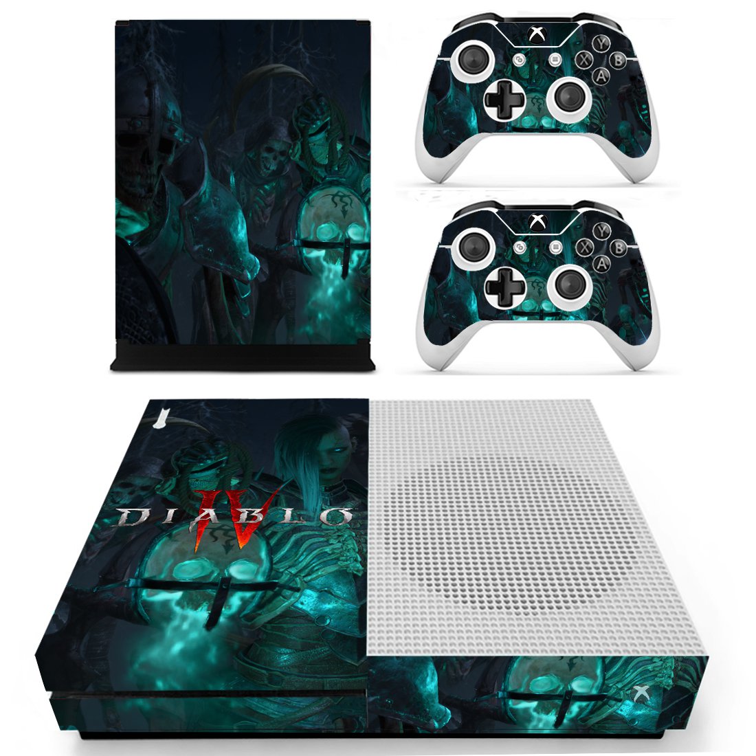 Diablo 4 decal skin for Xbox one S Console & Controllers