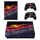 Red Bull decal skin for Xbox one X Console & Controllers