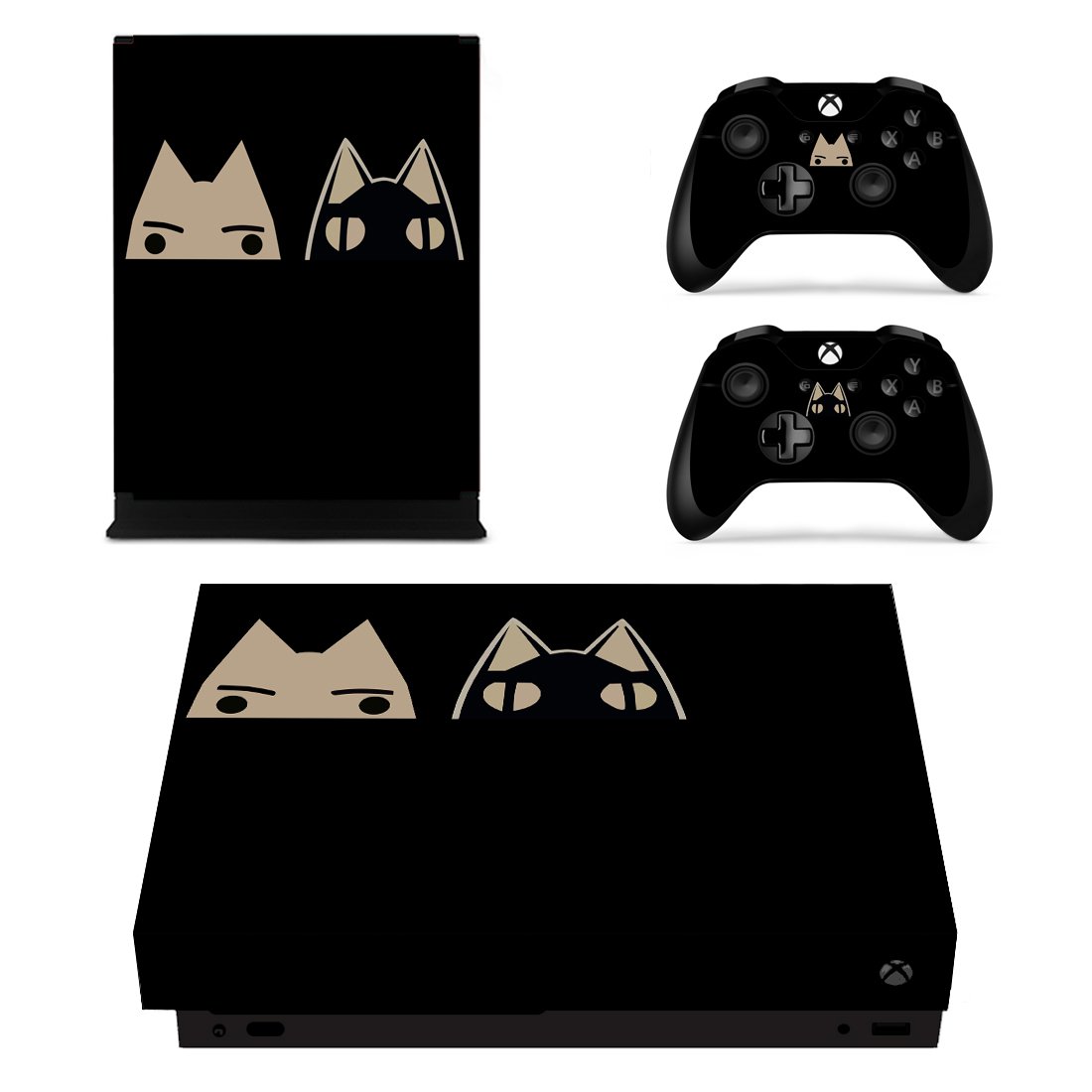Cat decal skin for Xbox one X Console & Controllers
