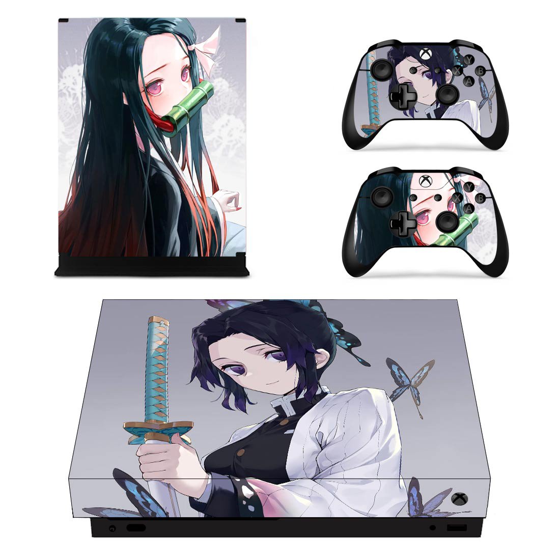 Demon Slayer decal skin for Xbox one X Console & Controllers
