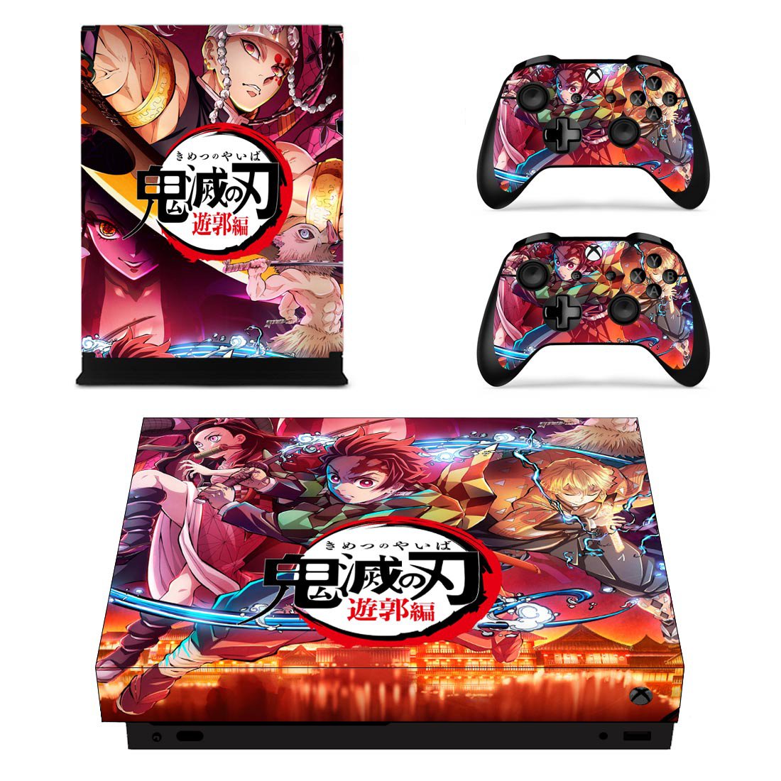 Demon Slayer decal skin for Xbox one X Console & Controllers