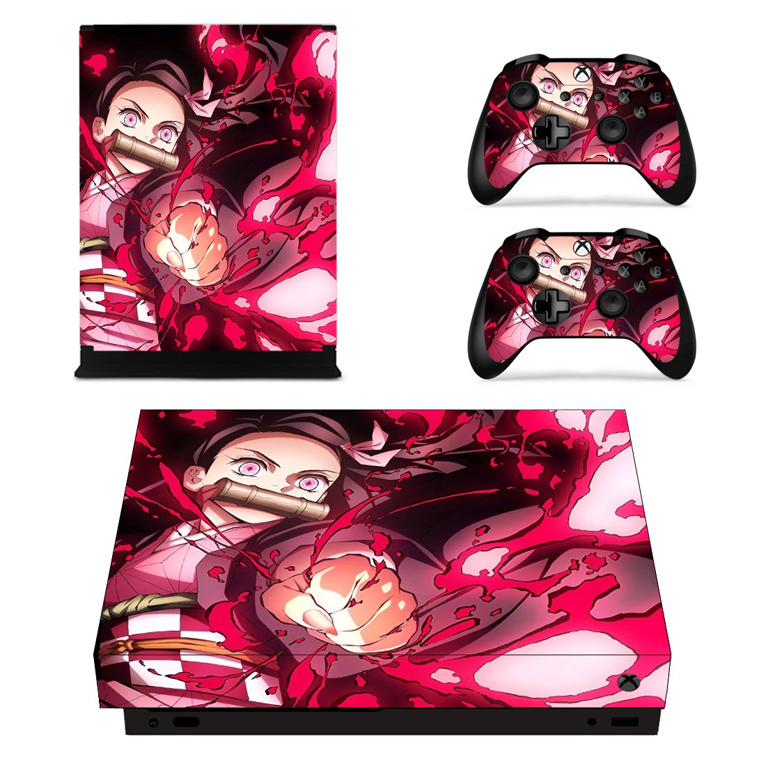 Demon Slayer decal skin for Xbox one X Console & Controllers