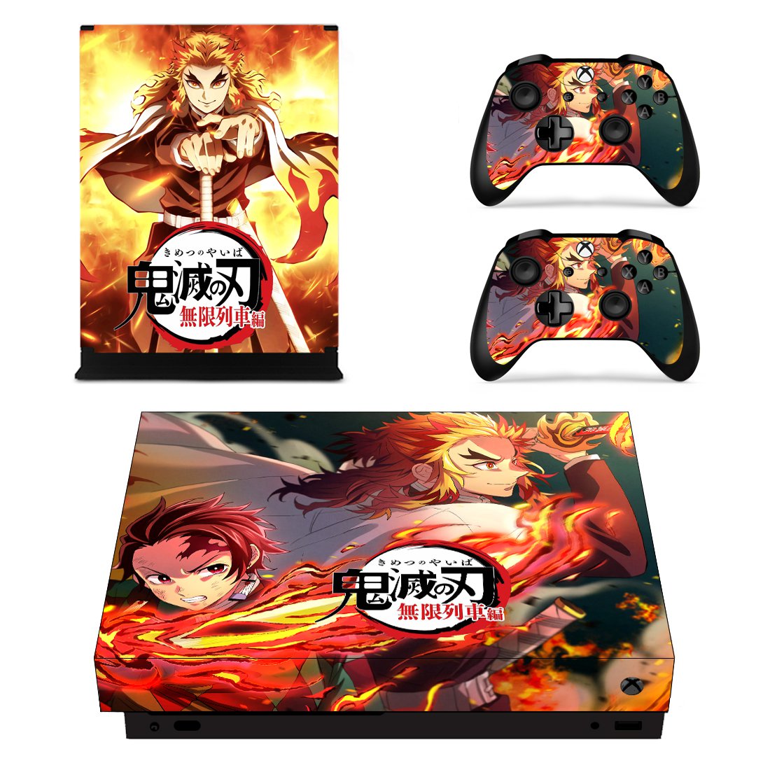 Demon Slayer decal skin for Xbox one X Console & Controllers
