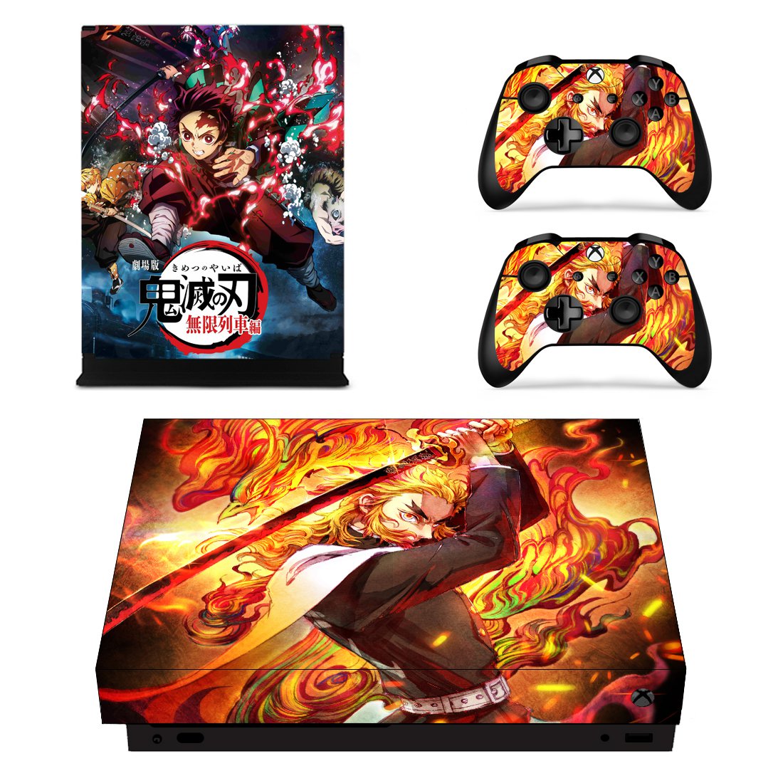 Demon Slayer decal skin for Xbox one X Console & Controllers