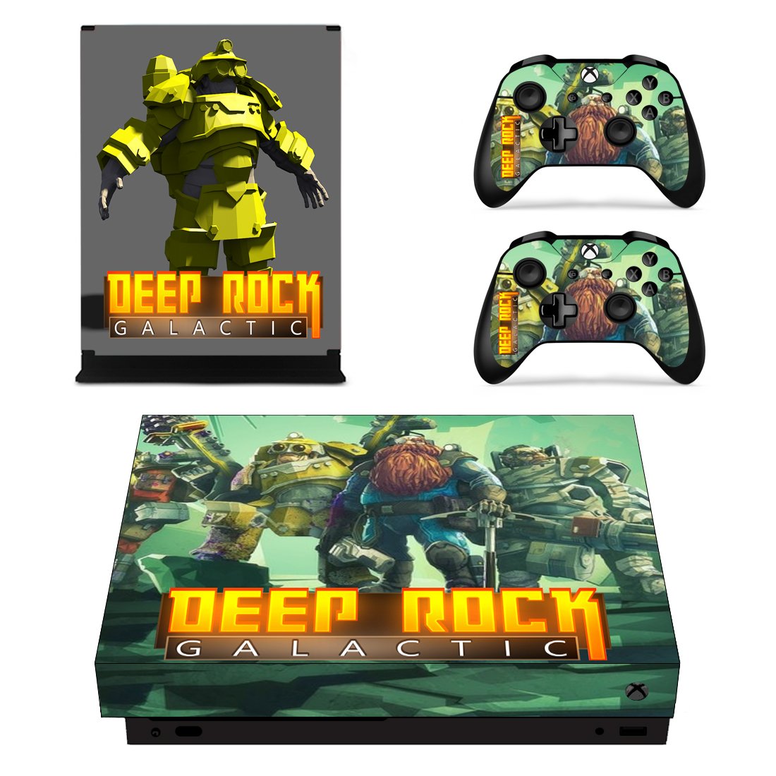 Deep Rock Galactic decal skin for Xbox one X Console & Controllers