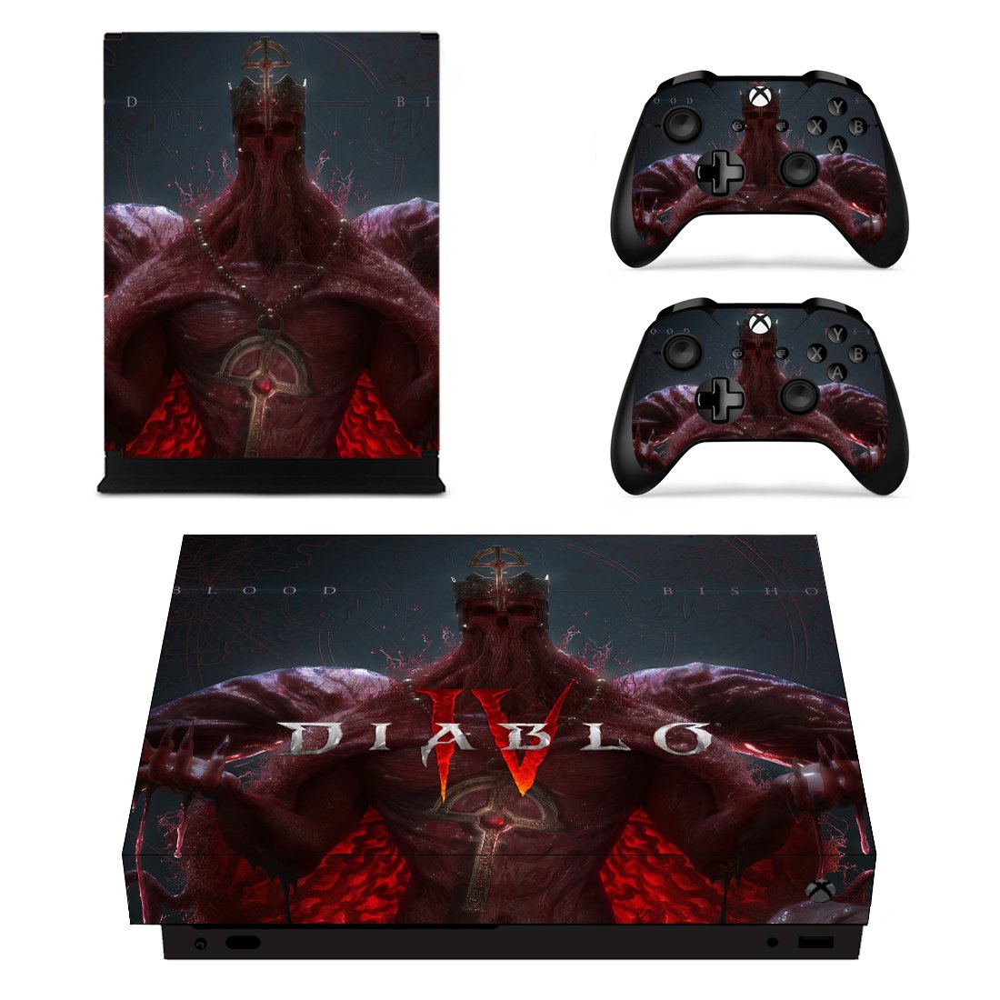 Diablo 4 decal skin for Xbox one X Console & Controllers