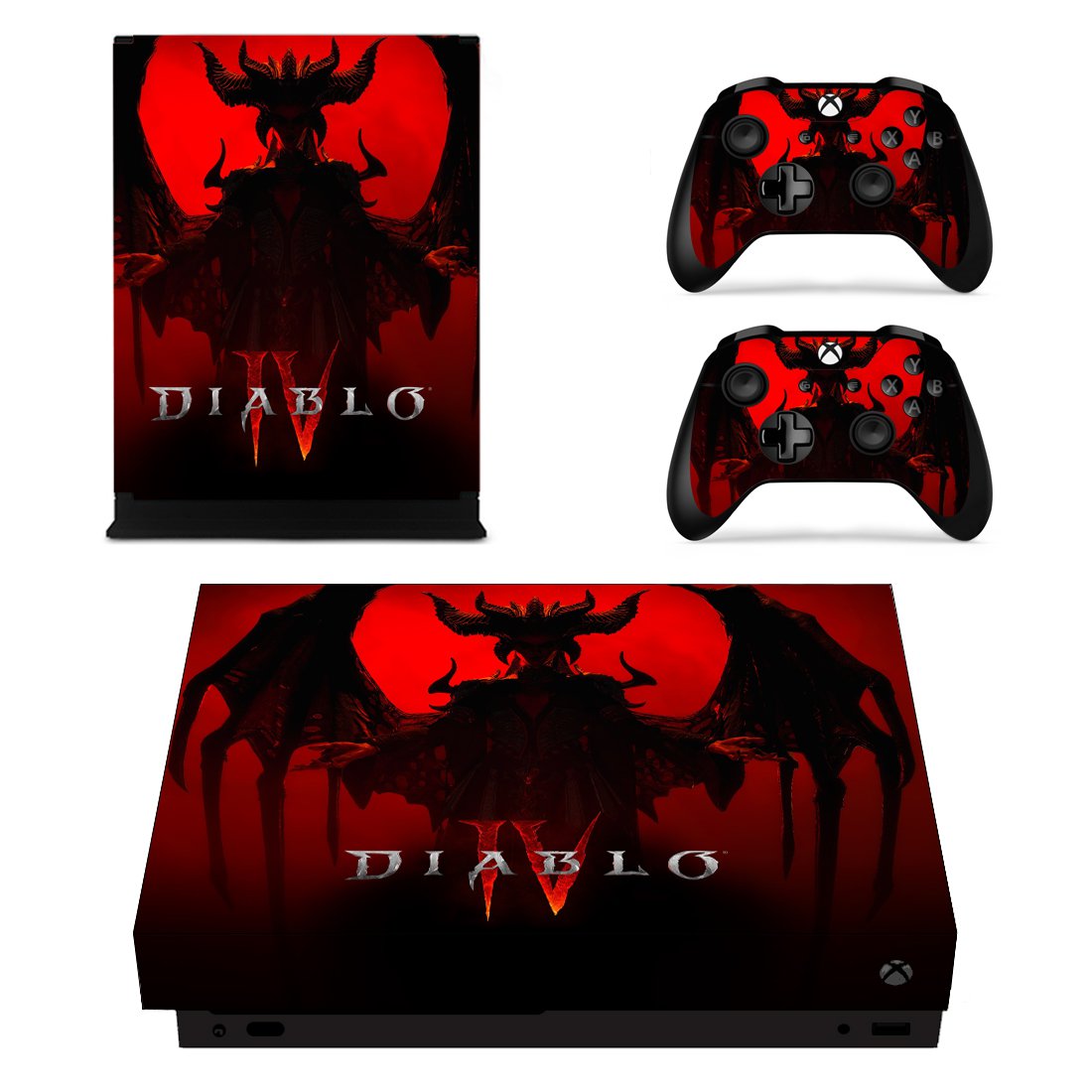 Diablo 4 decal skin for Xbox one X Console & Controllers