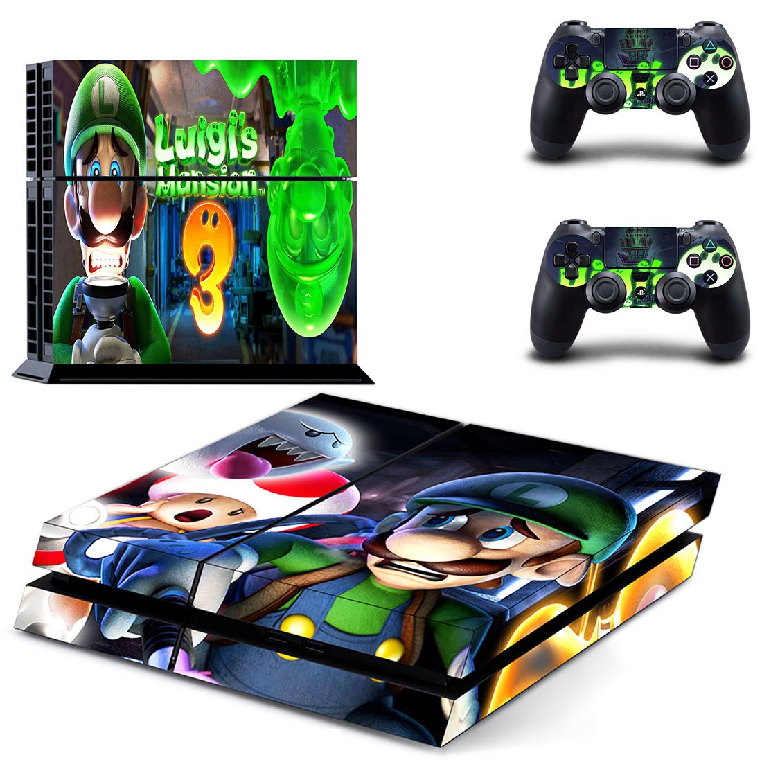 Luigi's Mansion 3 decal skin for PlayStation 4 Console & Controllers