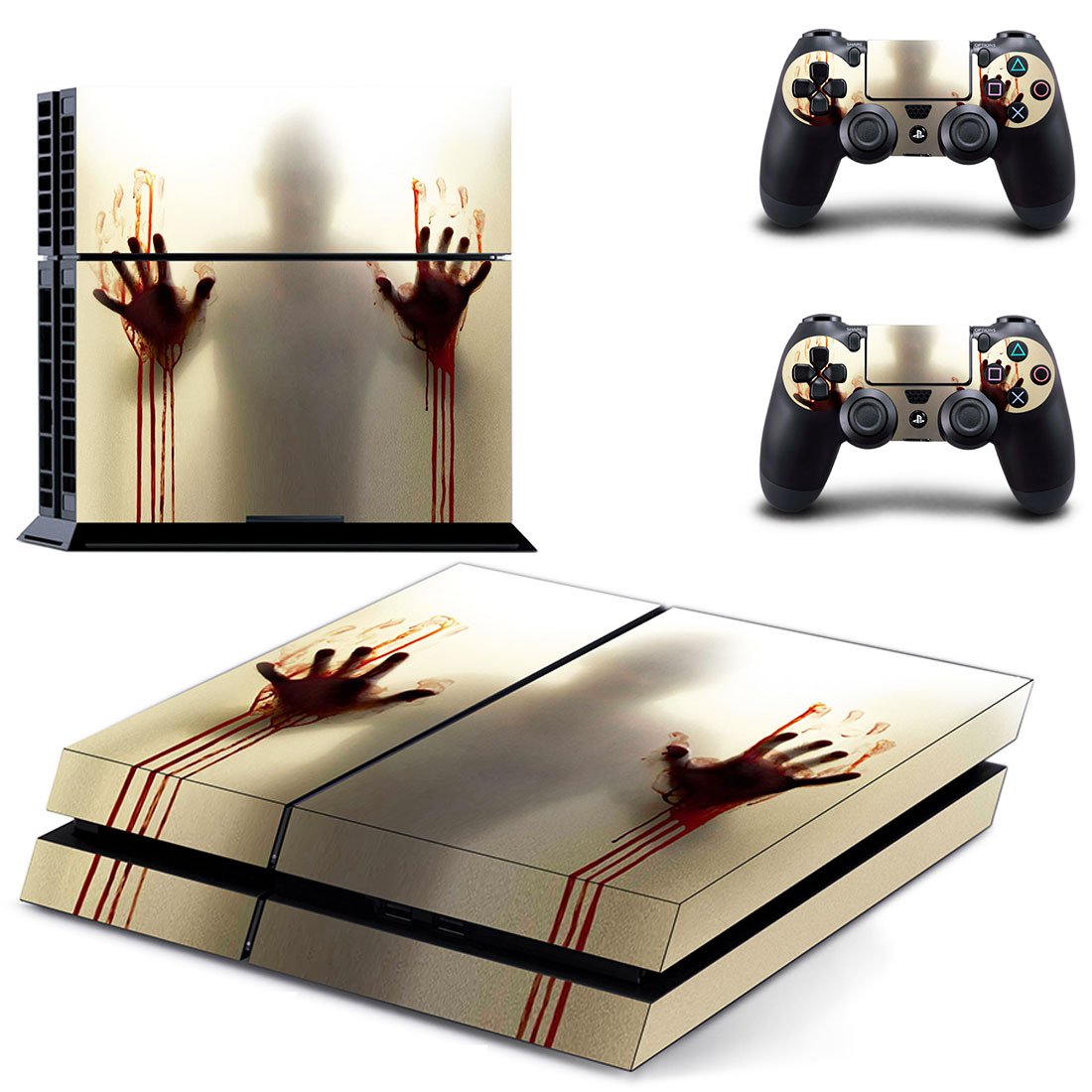 Bloody  Hand decal skin for PlayStation 4 Console & Controllers