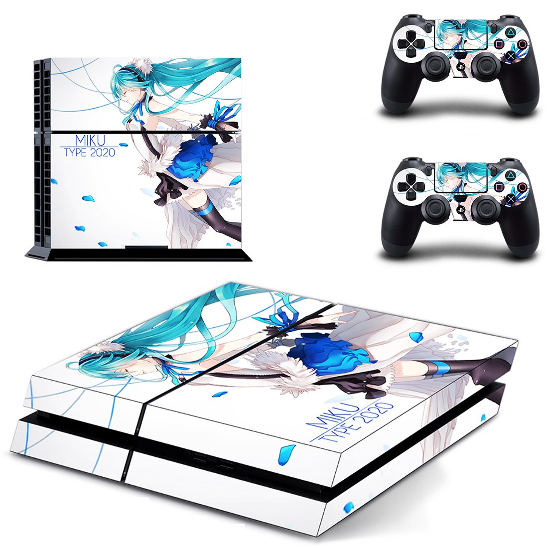 Hatsune Miku decal skin for PlayStation 4 Console & Controllers