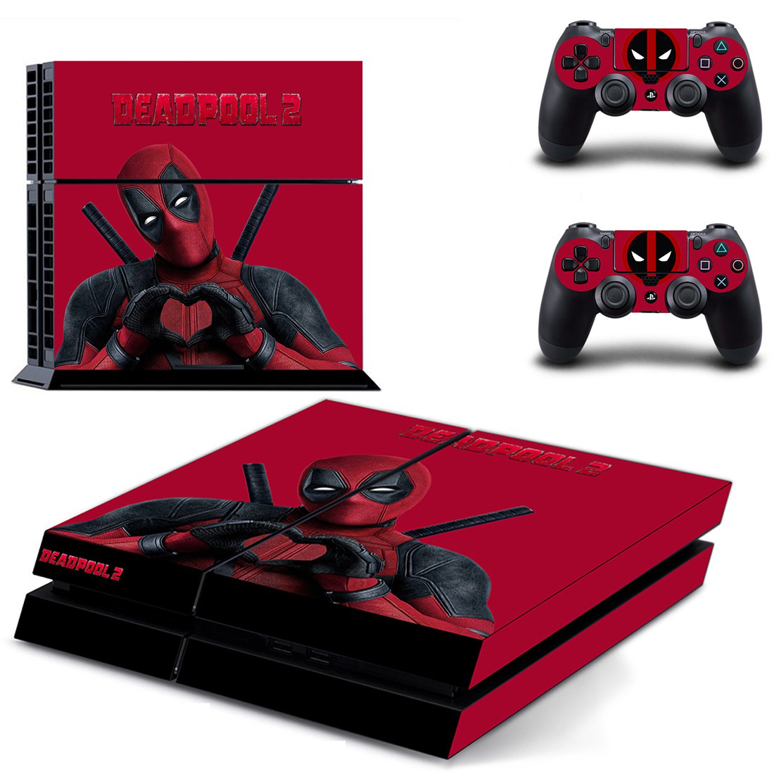 Deadpool 3 decal skin for PlayStation 4 Console & Controllers